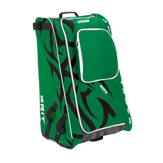 Grit Inc HTFX Hockey Tower 33" Wheeled Equipment Bag Green HTFX033-DA (Dallas)