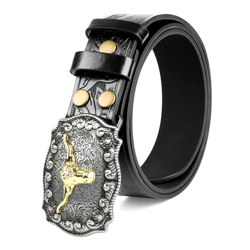 Women's Vintage Western Leather Buckle Belt Ladies Cowgirl Concho PU Belt2