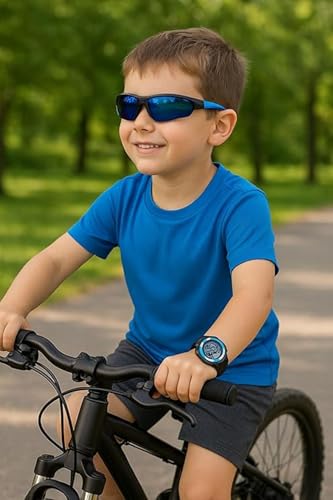 Image of Zynic Digital LED Sports Watch And Sunglasses | Stylish Combo Gifts For Kids Boys | UV Protection Sports Cooling Glasses Shade with Wrist Watch| Birthday Gift For Kids (Age 3 To 12)
