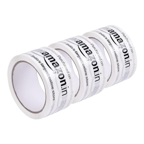 Image of SECUREMENT Amazon Branded Packaging Tape (2 inch x 65 mtr) (Pack of 6) - Milky White