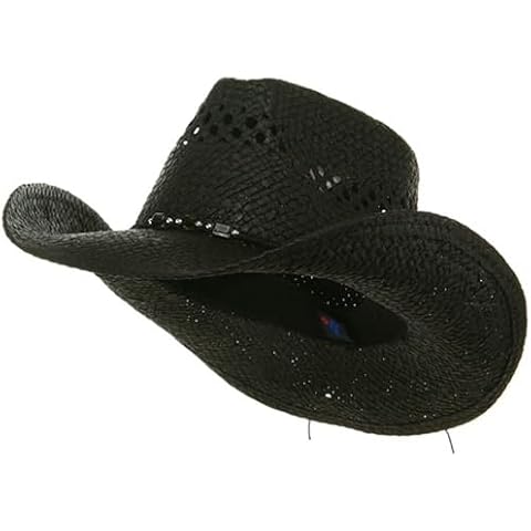 MG Women's Straw Cowboy Hat Cover