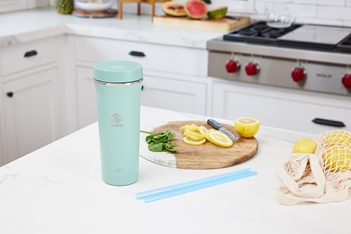 Image of Takeya 32 oz Stainless Steel Insulated Tumbler with Straw Lid, Premium Quality, Sweatproof