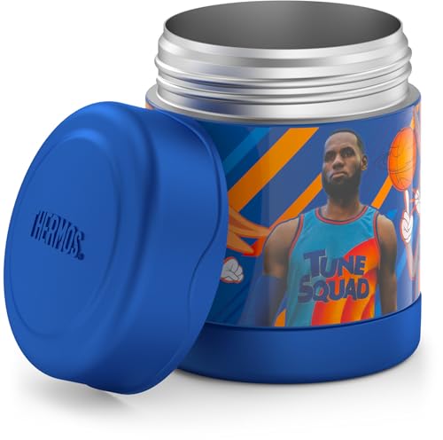 Image of THERMOS FUNTAINER 10 Ounce Stainless Steel Vacuum Insulated Kids Food Jar, Space Jam