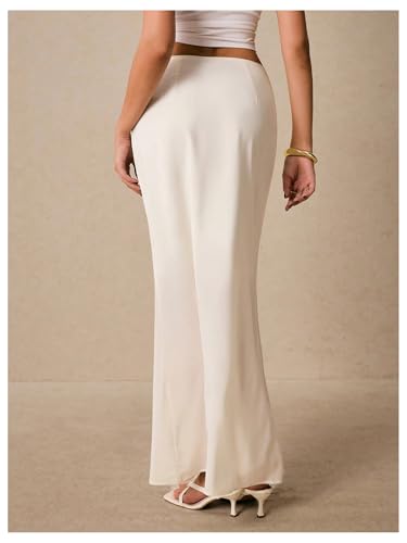 GORGLITTER Women's Floral Maxi Skirt Boho Low Waisted A-Line Bodycon Trendy Long Midi Skirts2