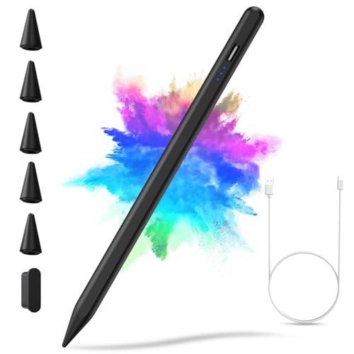 KBCASE Lápiz para Apple iPad 2018-2024,Pencil para iPad Carga Rápida de 15 mins, Rechazo de Palma...