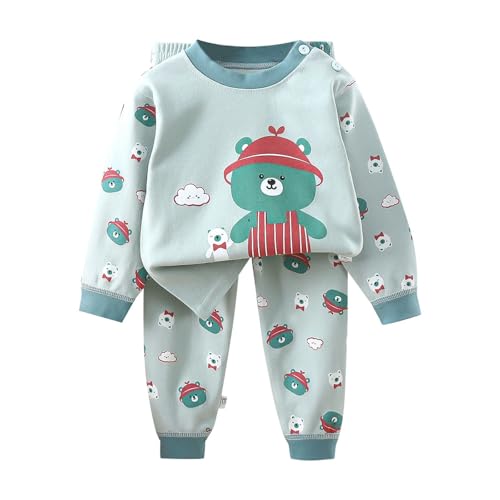 Générique - Générique Ensemble de Pijama Garçon Deux Pièces, Pyjama garçon 2 pièces Doux Ensemble Nuit Confortable Haut Manches Longues Pantalon bébé Tout-Petit vêtement de Sommeil