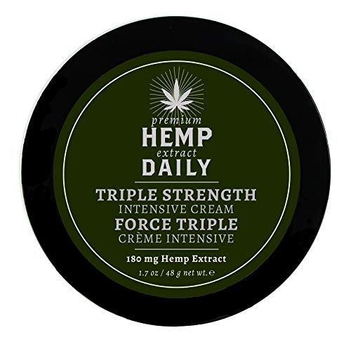 Hemp Daily Intensive Cream | Hemp Cream with Essential Oils | Vegan, Organic Ingredients | 1.7 Ounces (Original Triple Strength, Single)