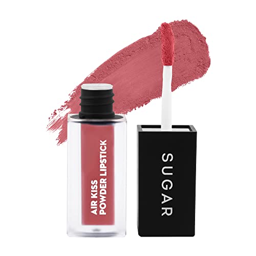 Image of SUGAR Cosmetics Air Kiss Powder Lipstick - 05 Strawberry Macaron- 2 gm |Super Pigmented | Transfer-proof and Water-resistant | Matte Finish