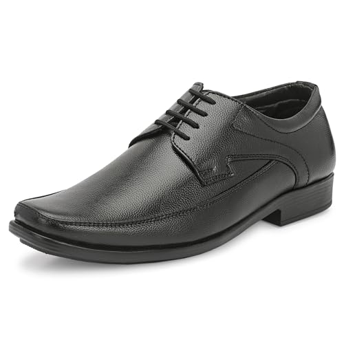Image of Centrino Formal Shoes for Men | Lightweight Comfortable Office Shoes for Man Stylish | Cushioned Insole Lace-Up Shoes for Men | Durable TPR Sole | Trendy Classic Design Footwear for Men (8118)