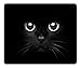 Personalized Unique Design Oblong Shaped Mouse Pad Black Cat