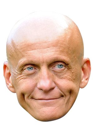 FoxyPrinting Pierluigi Collina Celebrity Cardboard Party Face Mask Fancy Dress