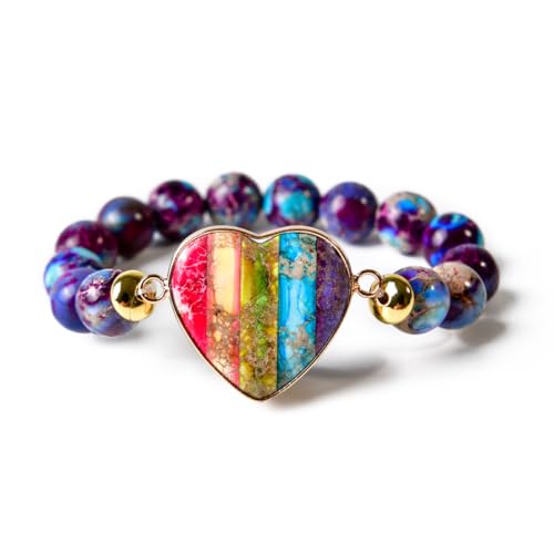 Image of YGLINE Tree of Life Yoga Healing Stone Bracelets,Multilayer Lotus Chakra Stone Reiki Bracelet Sets,Anxiety Crystal Natural Stone,for Women Stress Relief