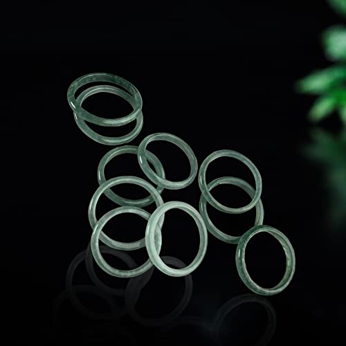 Naharo Natural Green Jade Ring For Women,Good Luck Jewelry Natural Ring For Women With Gift Box thumb #2