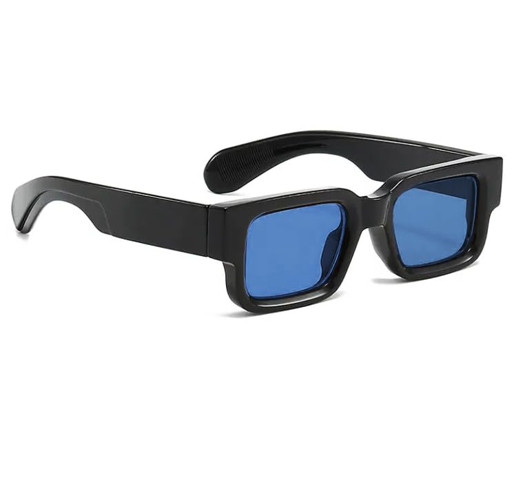 Image of 80th Route, Fashion Designer Square Polarized Sunglasses for Mens Womens, Trendy, UV400 Protection Lens Sunnies