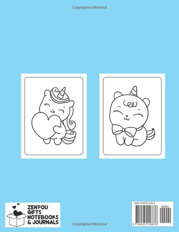 FUNNY UNICORN COLORING BOOK: for Kids, Perfect Gift for Girls & Boys, 8.5*11 inches, Beautiful Glossy Cover image 3