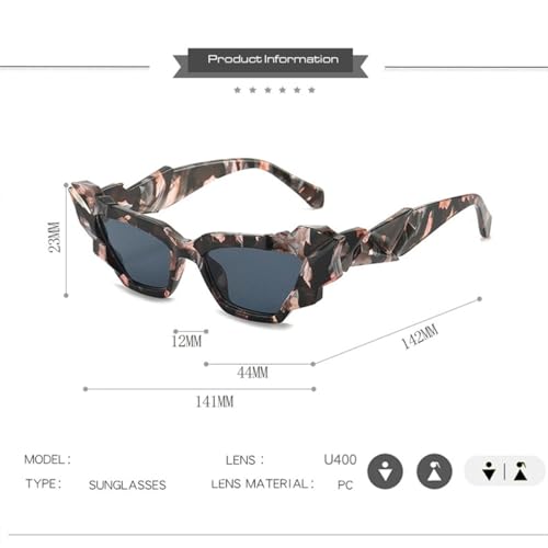 Lunettes de soleil œil de chat punk femmes steampunk protection UV400 nuances uniques - 5