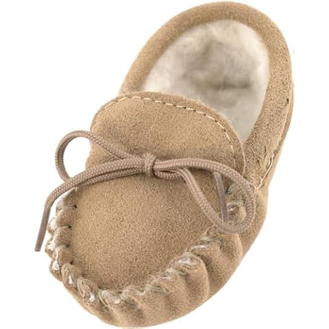 Lambland Baby Suede Moccasin Slippers Cover