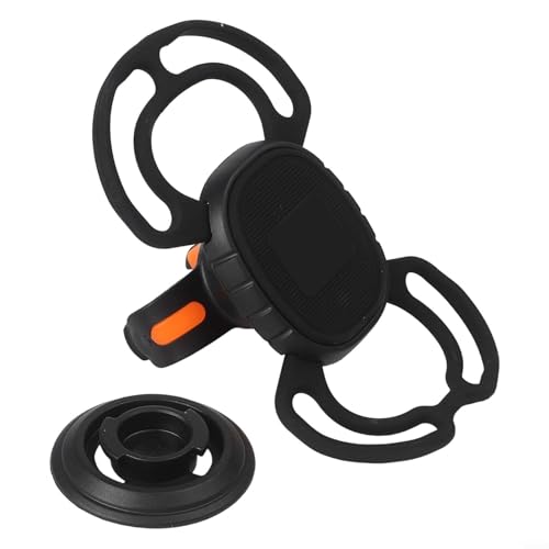 Floweringbeter Portabiciclette girevole con supporto per telefono in silicone progettato per una migliore presa e posizionamento flessibile dello smartphone sulle biciclette (tipo di legatura)