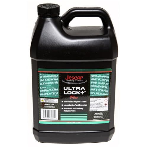 Image of Jescar Ultra Lock + - 128oz | SiO2-Infused Advanced Polymer Sealant for Long-Lasting Paint Protection and High Gloss Finish - UV Protection, Easy Application, Safe for Cars, Boats, RVs, & Motorcycles