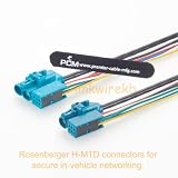 Plinkwirekb Rosenberger H-MTD Z 10-Gigabit kabel Ethernet do kamery ADAS i Lidar, przemysł samochodowy, 1 m