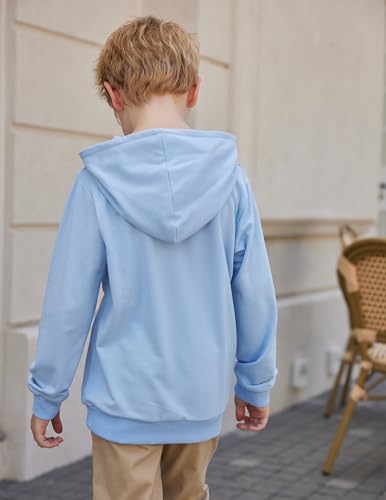 Image of Arshiner Unisex Kids Soft Pullover Hooded Sweatshirt with Pocket Basic Hoodies Sportswear Age 4-13 Years