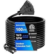 Amazon.com: islewire 50 FT 3 Outlet Outdoor Extension Cord