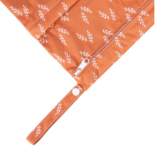 Image of Babygoal Wet Dry Bags for Baby Cloth Diapers, Washable Travel Bags, Beach, Pool, Gym Bag for Swimsuits & Wet Clothes with Two Zippered Pockets 3 Pack, 3LN15