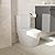 Sarlai Bathroom One Piece Toilet - Bathroom Toilet Comfort Height Dual Flush Elongated White Ceramic Modern Bathroom One Piece Toilet with Soft Seat, 12" Rough - In, Wax Ring Included
