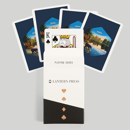 Lantern Press Iowa, Baraja Póker 52 Cartas miniatura 6
