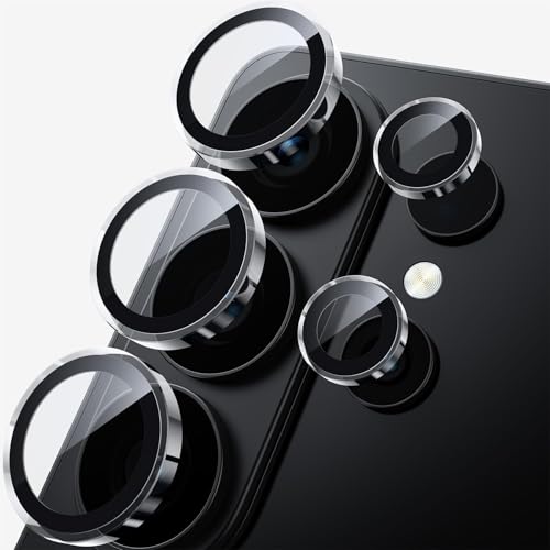 Image of ZARALA Camera Lens Frame Glass Compatible with Samsung Galaxy S26 Ultra Camera Lens Protector - [Keep Original Shooting] Shatterproof 9H Tempered Glass Screen Metal Ring Cover,Anti-Fingerprint,Anti-Scratch,Case Black