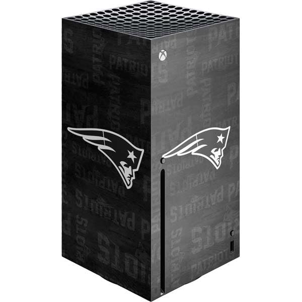 Skinit Decal Gaming Skin Compatible with Xbox Series X Console - Officially Licensed NFL New England Patriots Black & White Design