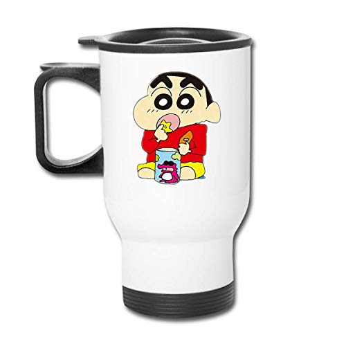 Botella térmica de acero inoxidable con aislamiento al vacío Crayón Shin-Chan comiendo...