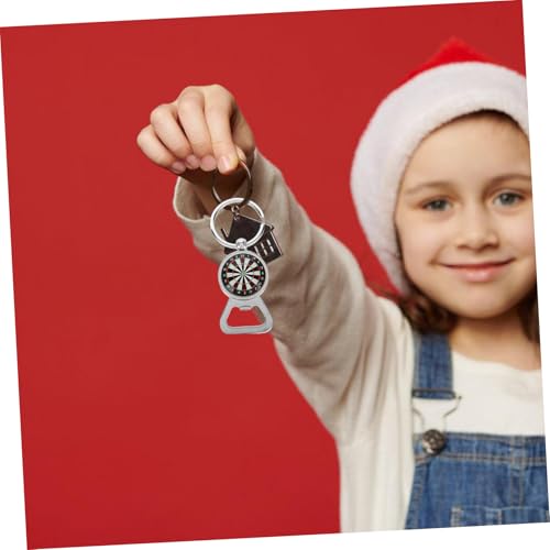 Board Target Key Holder Key Shackle Key Ring Car Gadgets Bottle Opener Accessories Beer Opener Keychain Dartboard Keychain Novelty Keychain Car Keychain Stainless Steel - Image 5