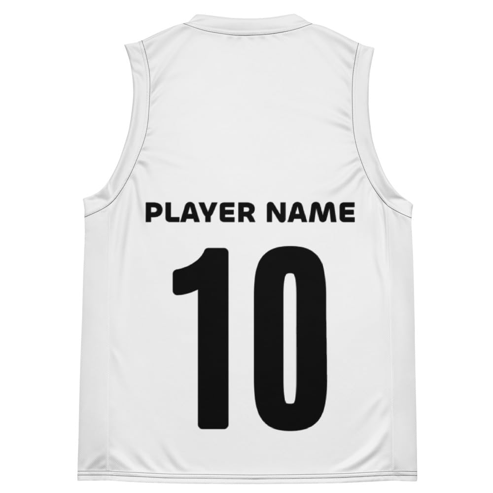 Custom Sports Jersey, Personalized Basketball Jersey with Name & Number Basketball Jersey Unisex White