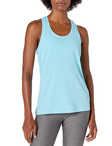Image of Amazon Essentials Women's Active Quick Dry Tech Stretch Racerback Scoop Neck Tank Top, Multipacks