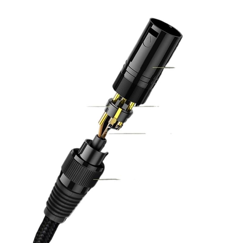 Cavo audio di alta qualità a 3 pin XLR maschio a XLR femmina, cavo di prolunga per microfono (1 pezzo, 20 m)