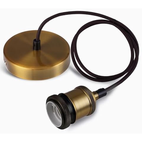 Yexati Suspension Luminaire Métal E27 Cover