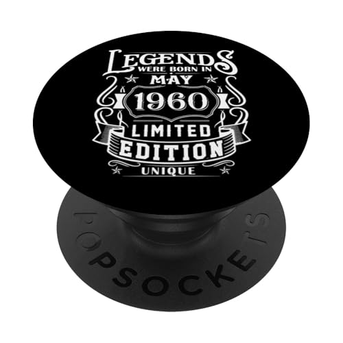 Cumpleaños Mayo 1960 Edición Limitada Regalo Legend May PopSockets PopGrip Intercambiable