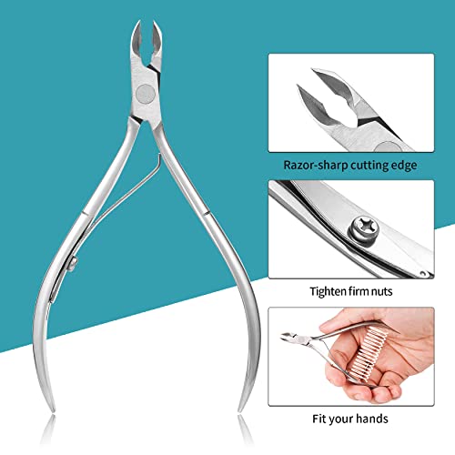 BEZOX 8pcs Professional Nail Clipper Kit,Stainless Steel Nail Cutter Manicure sets for women & men, Ultra Sharp nail tools, Practical and Durable Pedicure kit for Travel & Home - Image 6