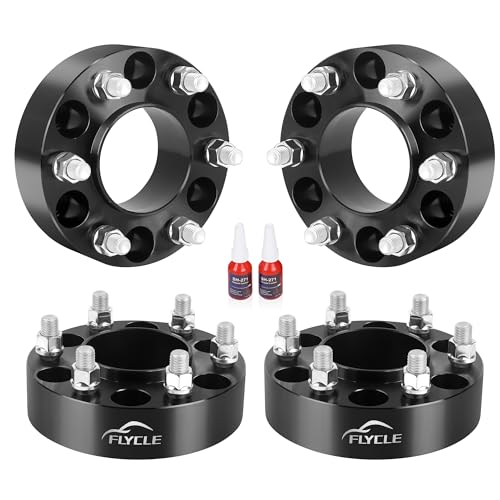FLYCLE 6x135 to x6x5.5 Wheel Adapters for Sliverado Sierra 1500 Wheels on 2004-2014 F150 Vehicle 1.5 inch 6x135 to 6x139.7mm Wheel Adapter with M14x2