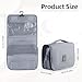 Motroce Foldable Hanging Travel Toiletry Bag,Waterproof Portable Travel Bags, Multifunction Travel Makeup Cosmetic Bag Organizer with Hanging Hook (Grey)