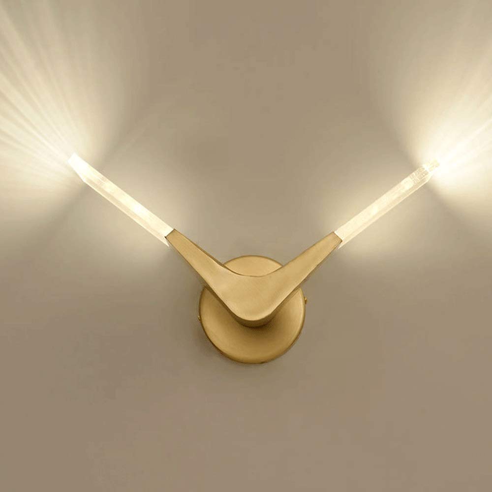 SXECAEPS 8w LED Wall Light, Modern Indoor Decoration Lamp Illumination Fixture for Living Room Bedside Bedroom Corridor Study Balcony Aisle Staircase