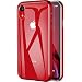 MAXEVIS iPhone XR Case, Precore Series Clear Protective Bumper Dual Layer Case with Transparent Soft TPU Back+ Shockproof Bumper [Slim Thin] for Apple iPhone XR 6.1-Red