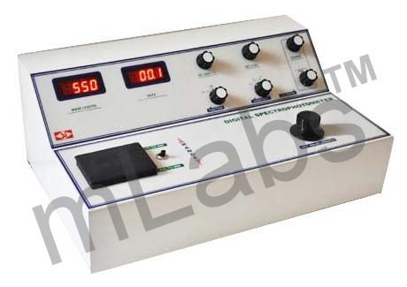 Dual Digital Spectrophoto Meter Range 340-960 mm. by mLabs