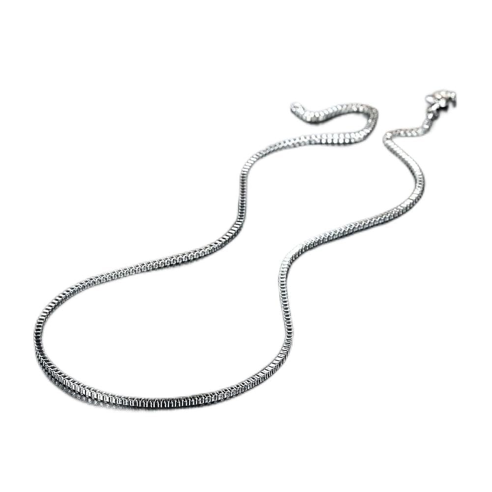 Chaîne collier pour femmes de 2mm en maille boîte plaquée fine 40-60cm - 6