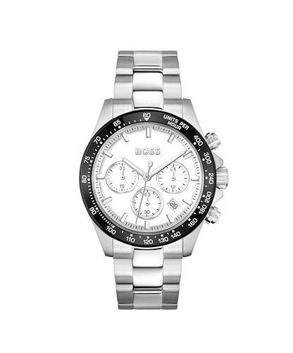 Boss Reloj Cronógrafo De Cuarzo Para Hombre Colección Hero Con Correa De Acero Inoxidable Plateada - 1514130 Boss Reloj Cronógrafo De Cuarzo Para Hombre Colección Hero Con Correa De Acero Inoxidable Plateada - 1514130