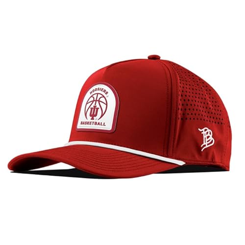 Branded Bills Officially Licensed x Indiana Hoosiers Red Curved 5-Panel