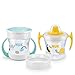 NUK 10255503 Mini Cups 3in1, Trinklern-Set ab 6 Monate, mit verschiedenen Trinkaufsätzen, 160ml, auslaufsicher, BPA frei, mehrfarbig, 279 g