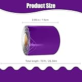 KAVOZM 70Ft Bulletin Board Borders, Scalloped Poster Boards Decorations Trim for Classroom, School, Office, Home, Wall Decoration Strips (Purple)