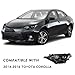 TUSDAR Headlights Assembly Compatible with 2014 2015 2016 Toyota Corolla Base/CE/C/LE Eco/LE/L/S Plus/S/Special Edition Sedan 4-Door, LED Headlamps Black Housing with Clear Reflector